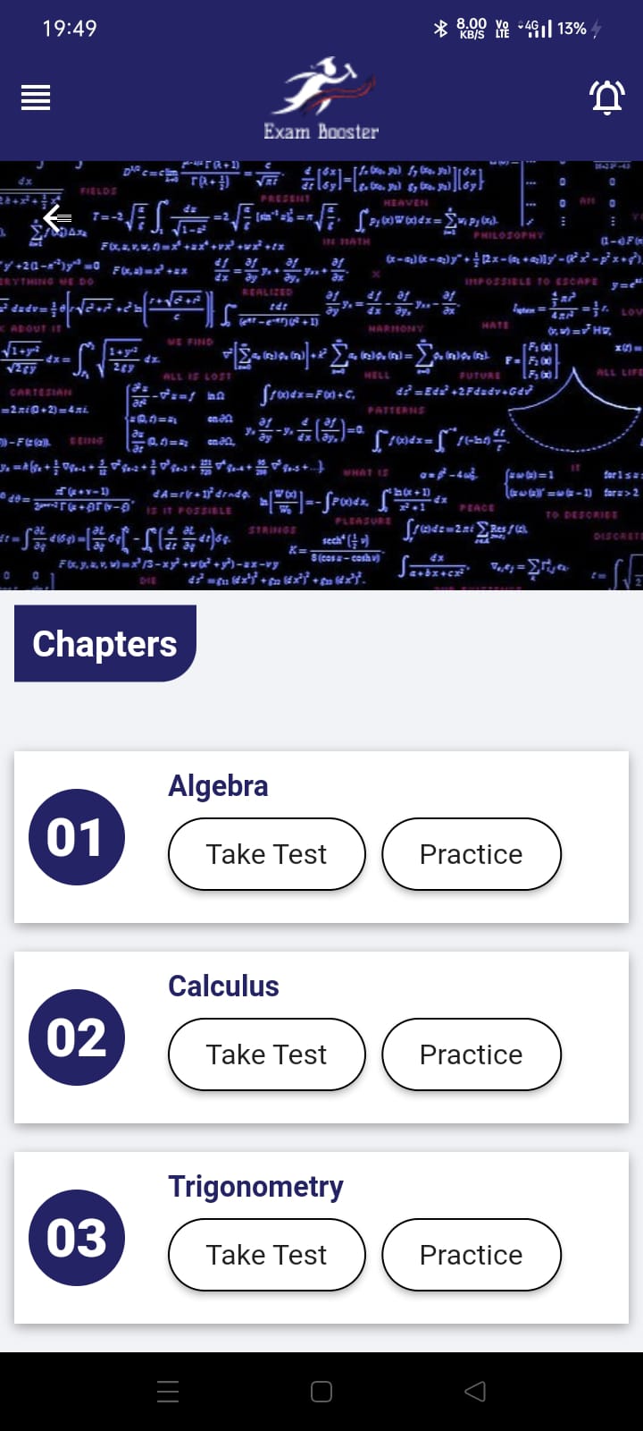 Chapter-Wise Test Selection