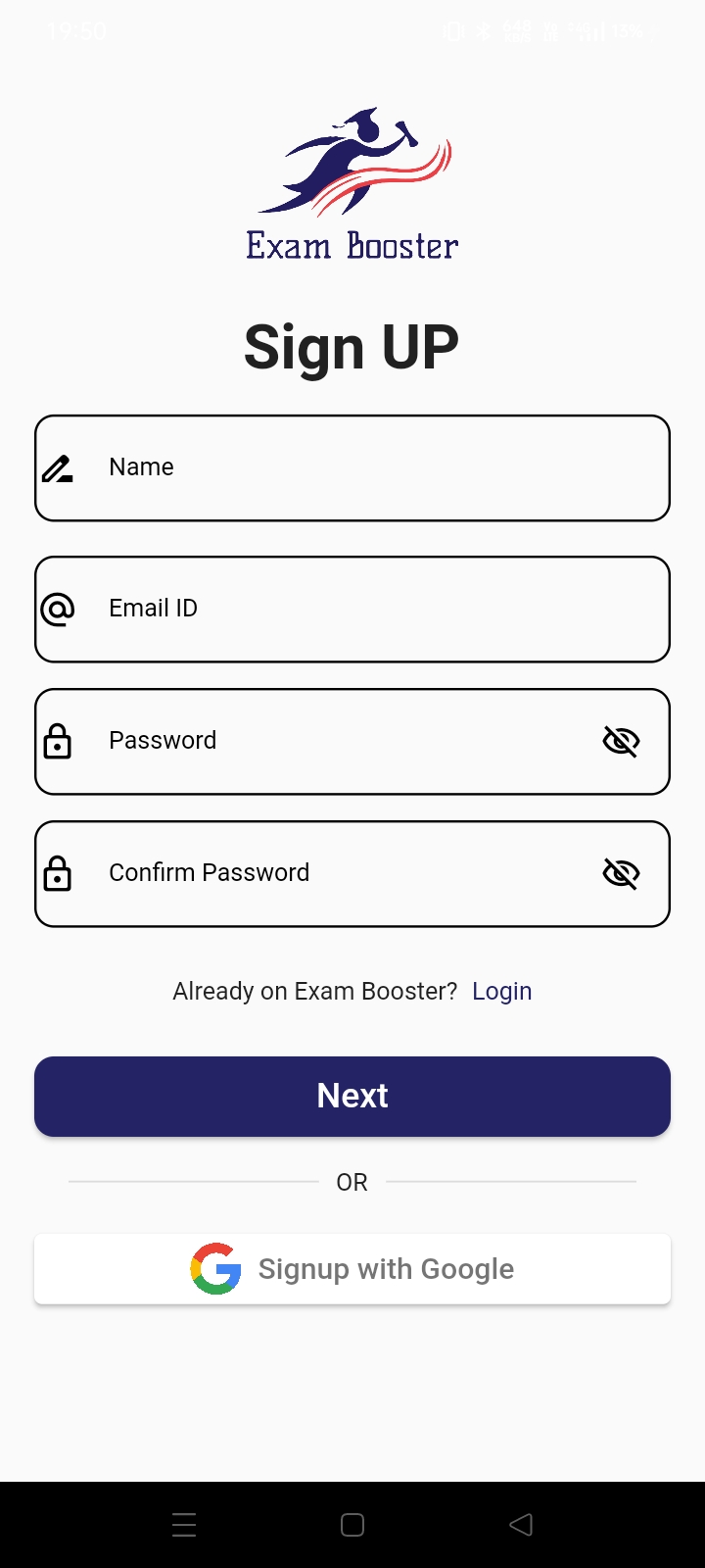 Student Signup Flow