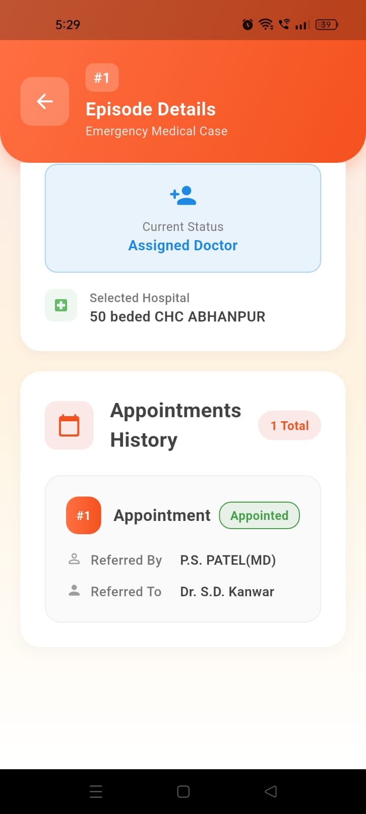Appointments History