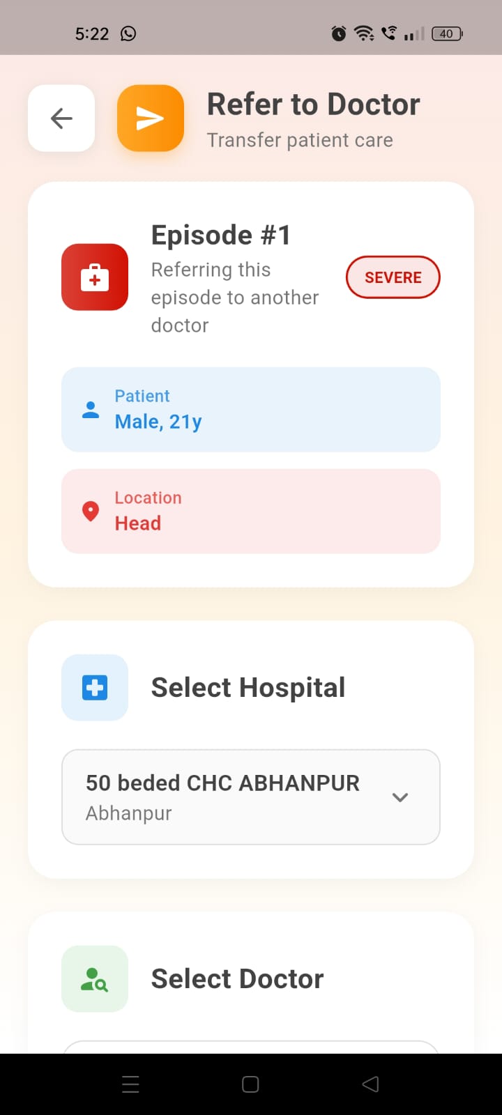 Refer to Doctor